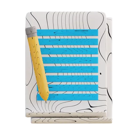 Notes  3D Icon