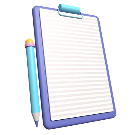 Notes  3D Icon