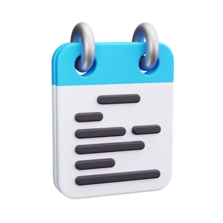 Notes  3D Icon