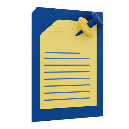 Notes  3D Icon