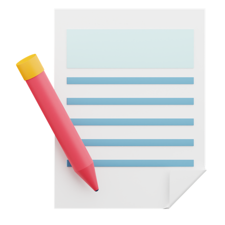 Notes  3D Icon