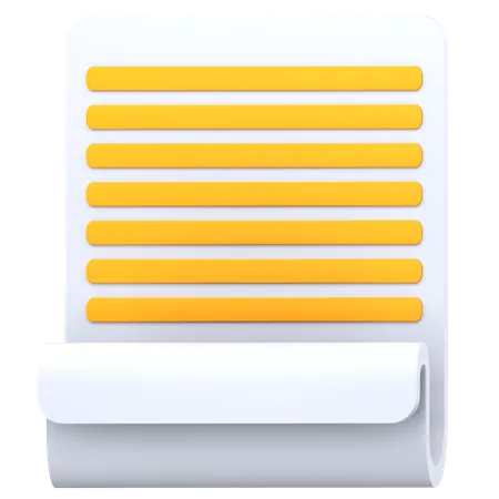 Notes  3D Icon