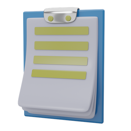 Notes  3D Icon