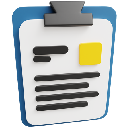 Notes  3D Icon