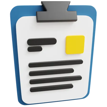 Notes  3D Icon