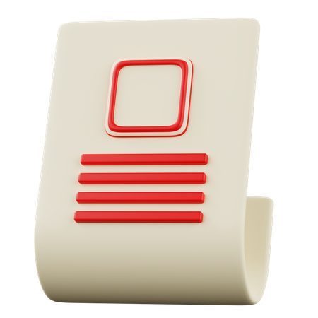 Notes  3D Icon