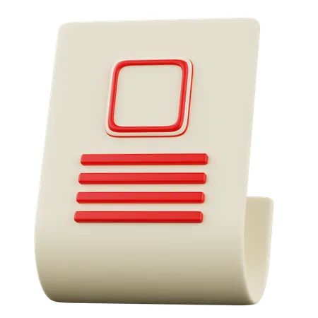 Notes  3D Icon