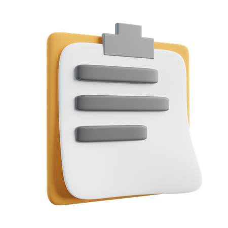 Notes  3D Icon