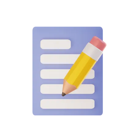 Notes  3D Icon