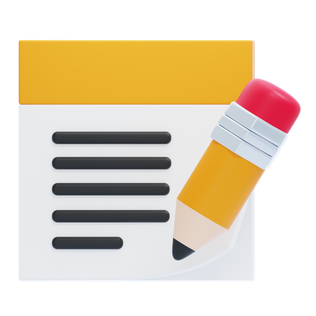 NOTES  3D Icon