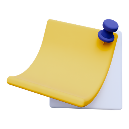 Notes  3D Icon