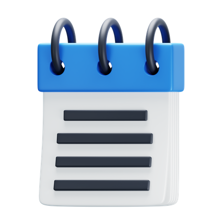 Notes  3D Icon