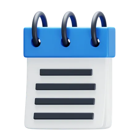 Notes  3D Icon