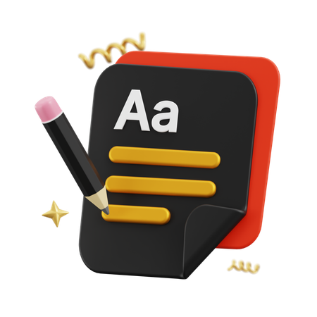 Notes  3D Icon