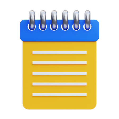 Notes  3D Icon