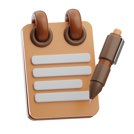 Notes  3D Icon