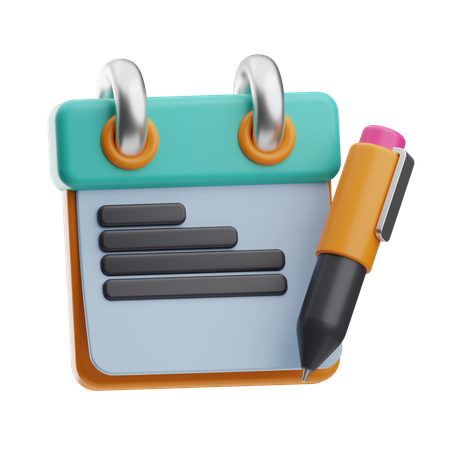 Notes  3D Icon