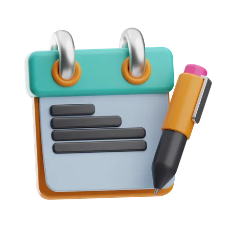 Notes  3D Icon