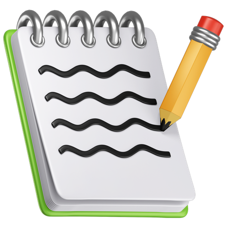 Notes  3D Icon