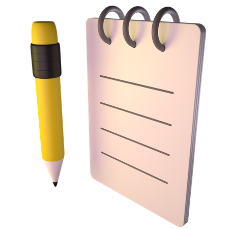 Notes  3D Icon