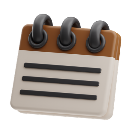 Notes  3D Icon