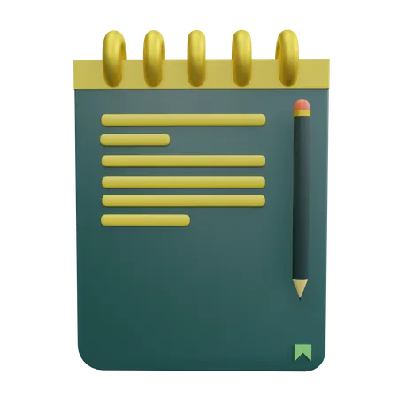 Notes 3 D Rendering Graphic Design 3D Icon