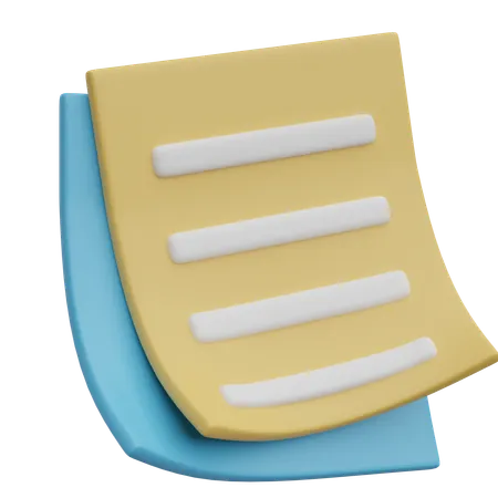 Notes autocollantes  3D Icon