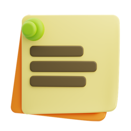 Notes autocollantes  3D Icon