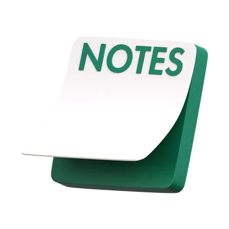 Notes autocollantes  3D Icon