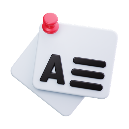 Notes autocollantes  3D Icon