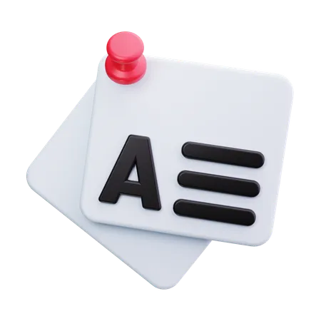 Notes autocollantes  3D Icon