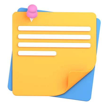 Notes autocollantes  3D Icon