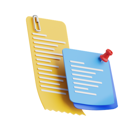 Notes autocollantes  3D Icon