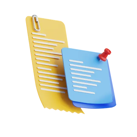 Notes autocollantes  3D Icon