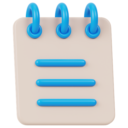 Notes App  3D Icon