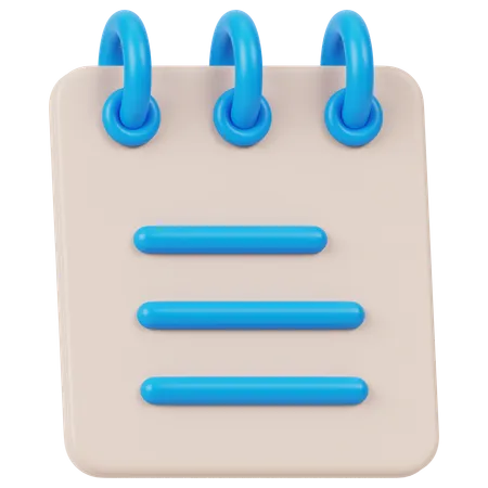 Notes App  3D Icon