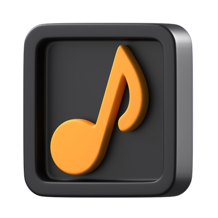 Notes de musique  3D Icon