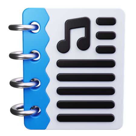 Notes de musique  3D Icon