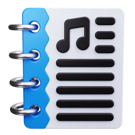 Notes de musique  3D Icon