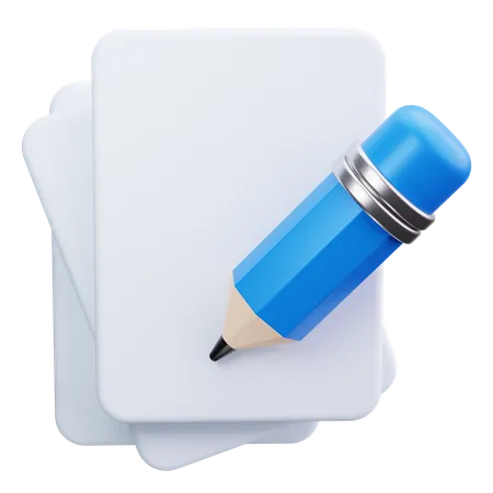 Notes écriture  3D Icon