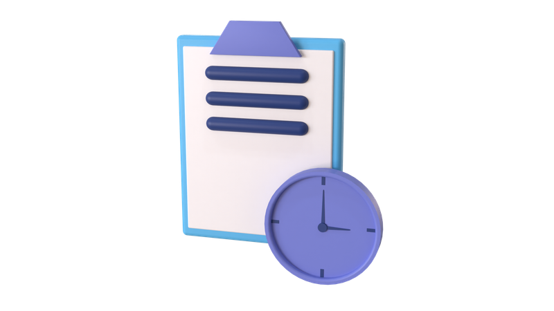 Note le temps  3D Icon