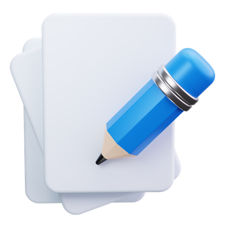 Notes writing  3D Icon