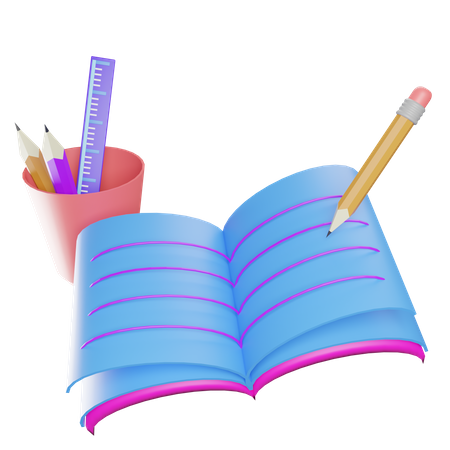Notes Writing 3D Icon