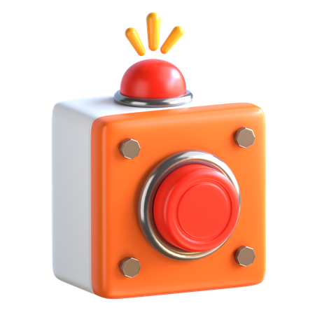 Notfall Knopf  3D Icon