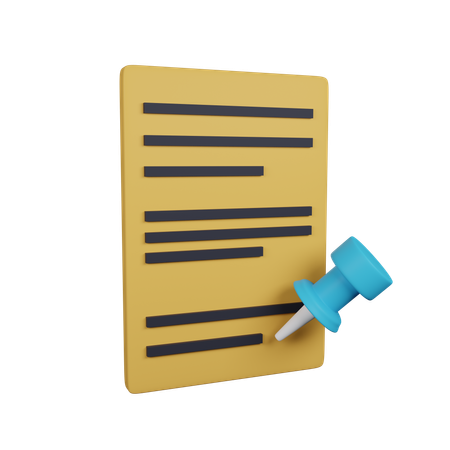 Notice  3D Icon