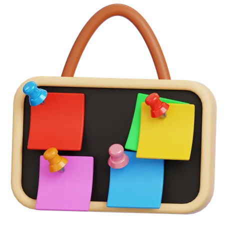 Notice Board  3D Icon