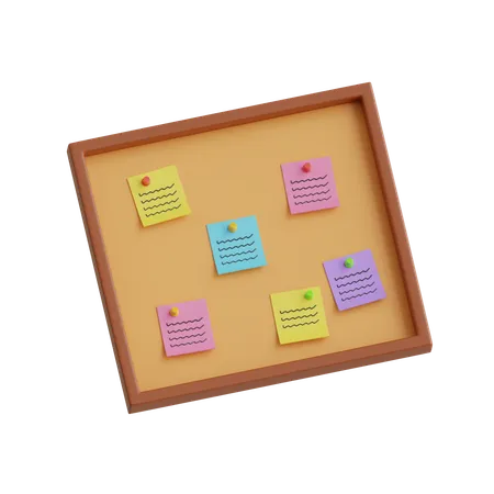 Notice Board  3D Icon