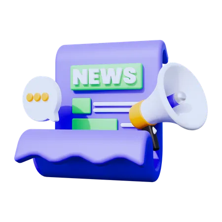 Noticias  3D Icon