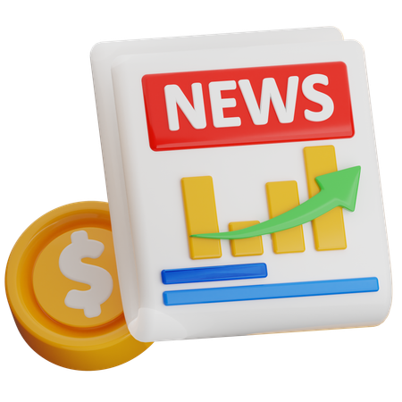 Noticias comerciales  3D Icon