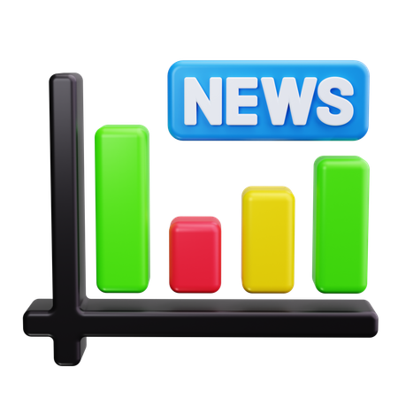 Noticias bursátiles  3D Icon